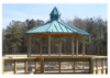 Octagon Metal Top Park Shelter with Cupola 2