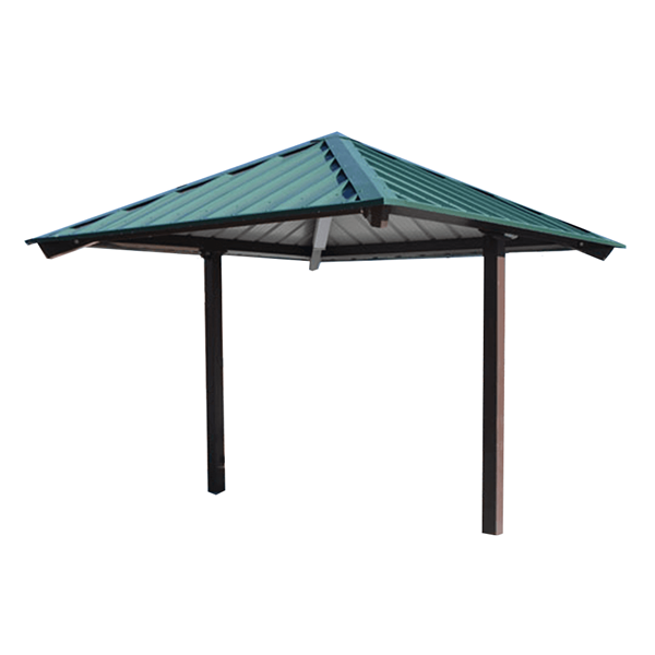 All-Steel Square Mini Shelter with 2 posts