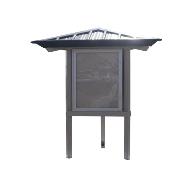 Kiosk All-Steel Triangular Mini Message Shelter