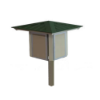 Kiosks All-Steel Triangular Mini Shelter - Single Post