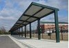 All Steel Cantilever Shelter With Dugout Flat Roof