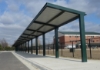 All Steel Cantilever Shelter With Dugout Flat Roof