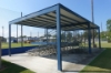 All Steel Monoslope Shelter For Stadium