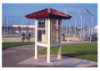 Kiosks All-Steel Triangular Mini Shelter for parks