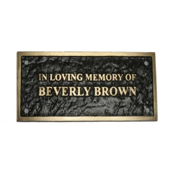 Custom Cast Bronze Metal Plaque