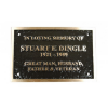 Custom Cast Bronze Metal Plaque