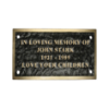 Custom Cast Bronze Metal Plaque