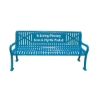 Personalized Diamond Style Thermoplastic Memorial Bench	