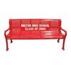 Personalized Perforated Style Thermoplastic Memorial Bench	