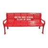 Personalized Perforated Style Thermoplastic Memorial Bench	