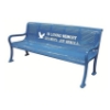 Personalized Perforated Style Thermoplastic Memorial Bench	