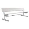 Portable Aluminum Plank Bench with Galvanized Steel Frame - 6 or 8 ft.	