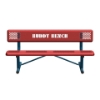 Perforated Style Buddy Bench with Back	