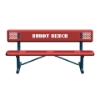 Perforated Style Buddy Bench with Back	