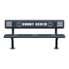 Perforated Style Buddy Bench with Back	