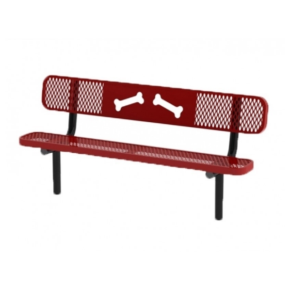 Laser Cut Bone Dog Park Bench