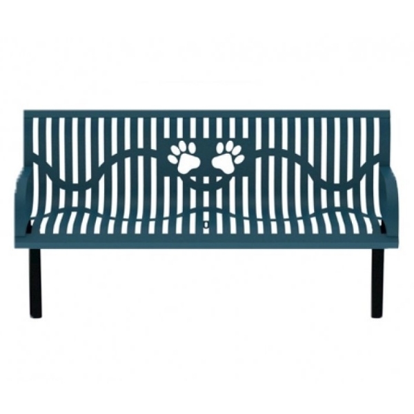 Wingline Contoured Dog Park Bench