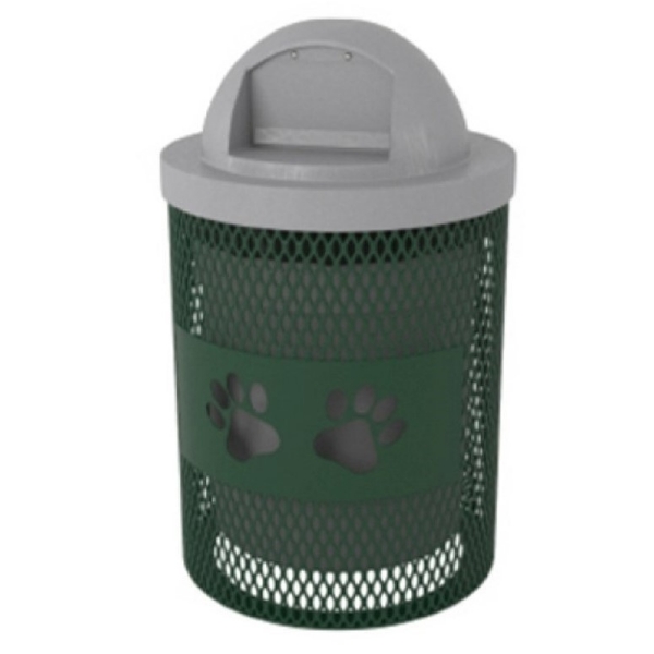 Laser Cut Paw Trash Receptacle