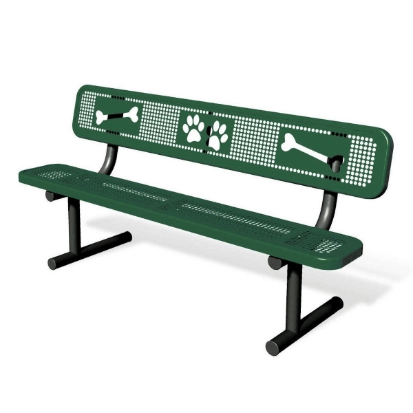 Dog Park Bone Bench	