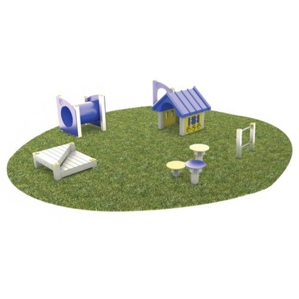 Intermediate Level Recycled Plastic Dog Park Full Furnishing Kit	