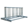 8 Space "J" Style Grid Style Bike Rack, Galvanized Steel	