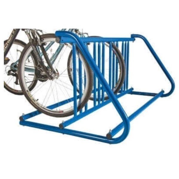 X-Large 28-36 Space "W" Style Grid Style Bike Rack, Galvanized Steel	