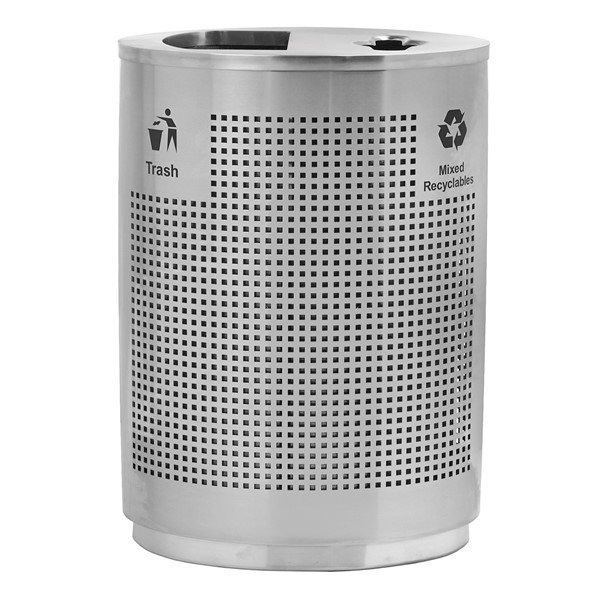 40 Gallon Precision Stainless Steel Grand Recycler Receptacle	