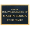 Metal Memorial Plaque