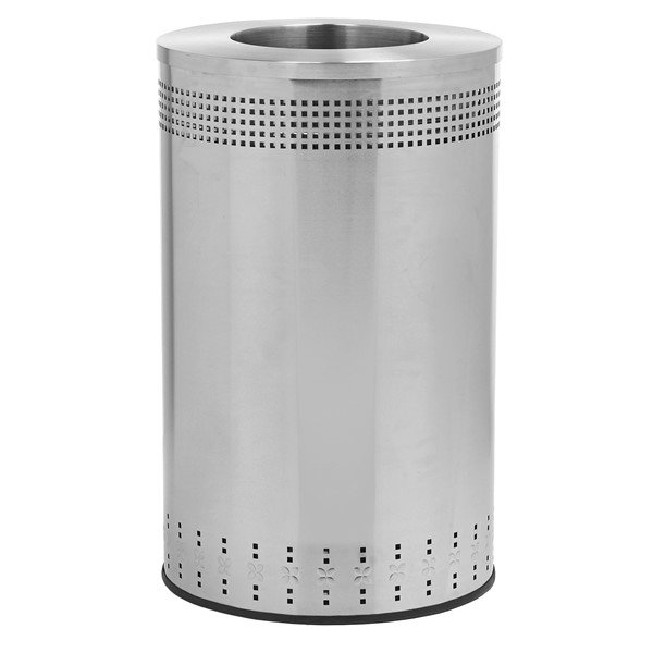 Steel Round Receptacle With Open Top