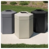 Poly Tec Commercial Plastic Hexagonal Trash Receptacle