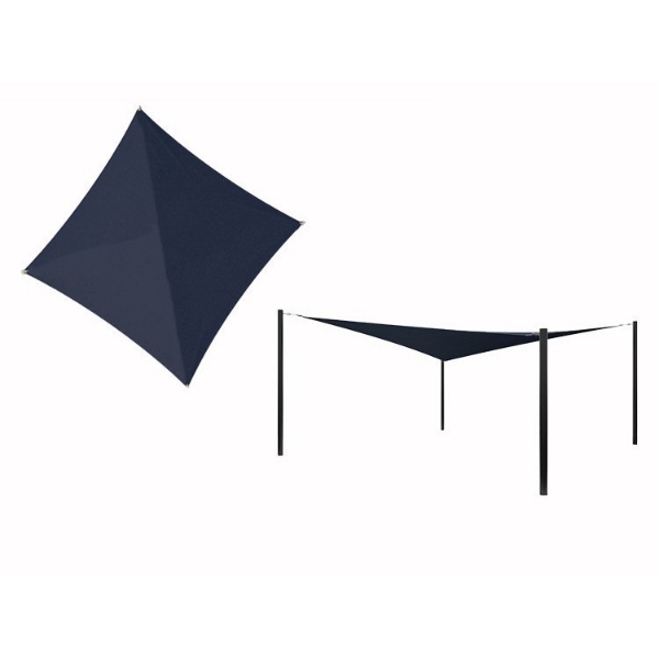 Hyperbolic Fabric Sail Shade Structure With 14 Ft. Entry Height