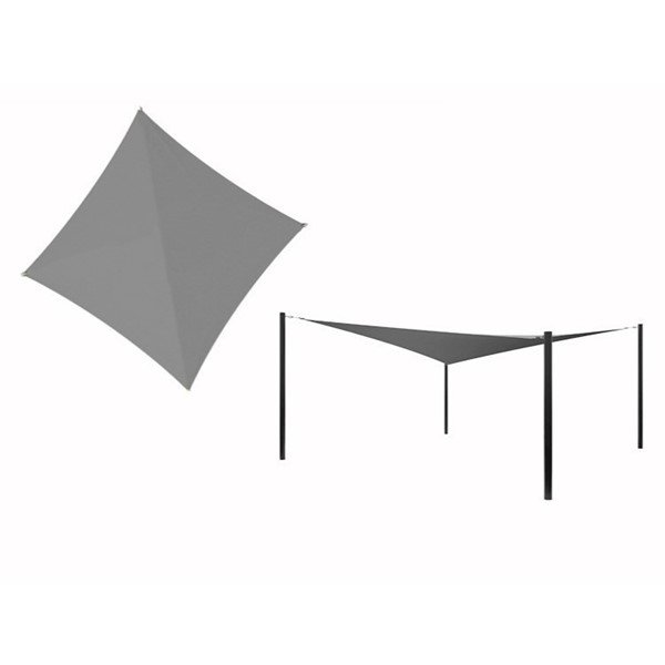 Hyperbolic Fabric Sail Shade Structure With 12 Ft. Entry Height