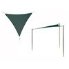 Equilateral Triangle Fabric Sail Shade Structure With 10 Ft. Entry