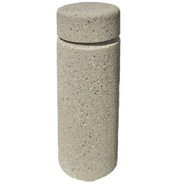 18" Round Concrete Bollard With Reveal Line - 30” Or 36” Height 
