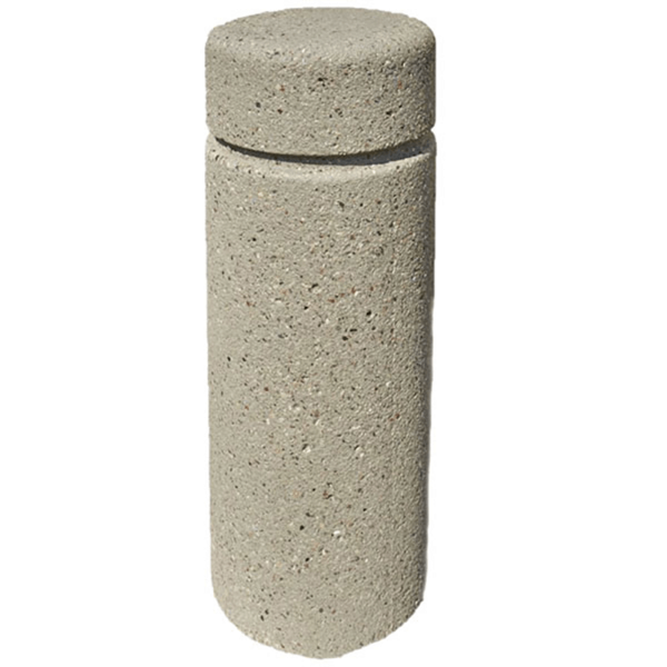 18" Round Concrete Bollard With Reveal Line - 30” Or 36” Height 