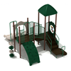 Los Arboles Elementary School Playground Equipment - Ages 2 To 12 Years - Quick Ship - Back - Neutral