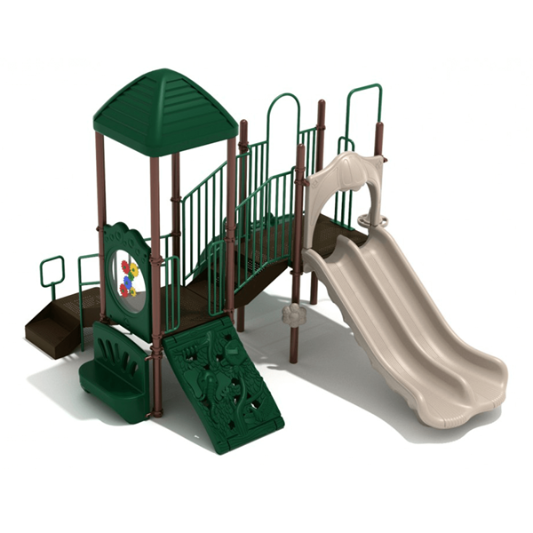 Los Arboles Elementary School Playground Equipment - Ages 2 To 12 Years - Quick Ship - Front - Neutral