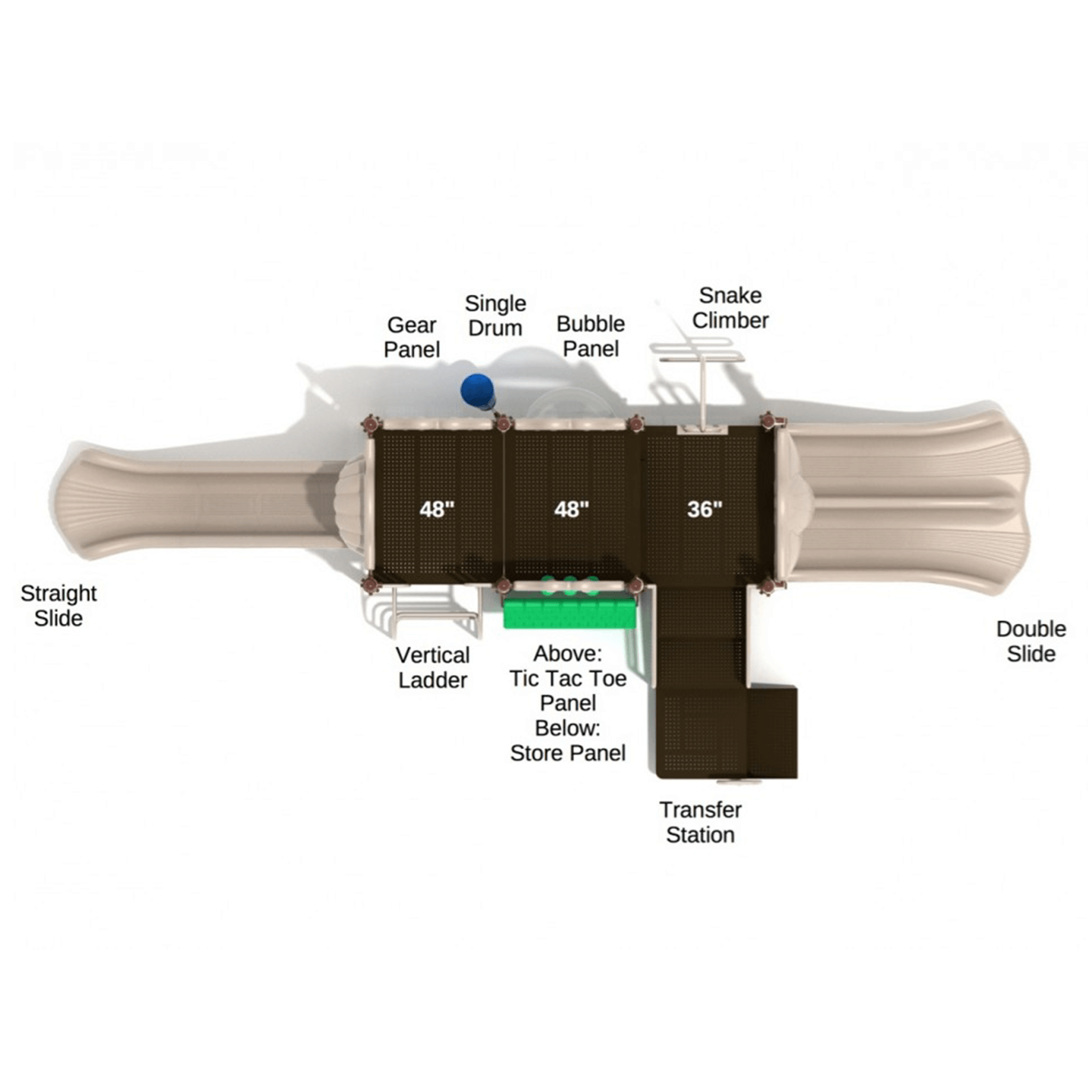 Port Townsend Commercial Playground Equipment Ages 2 to 12 Years Furniture Leisure