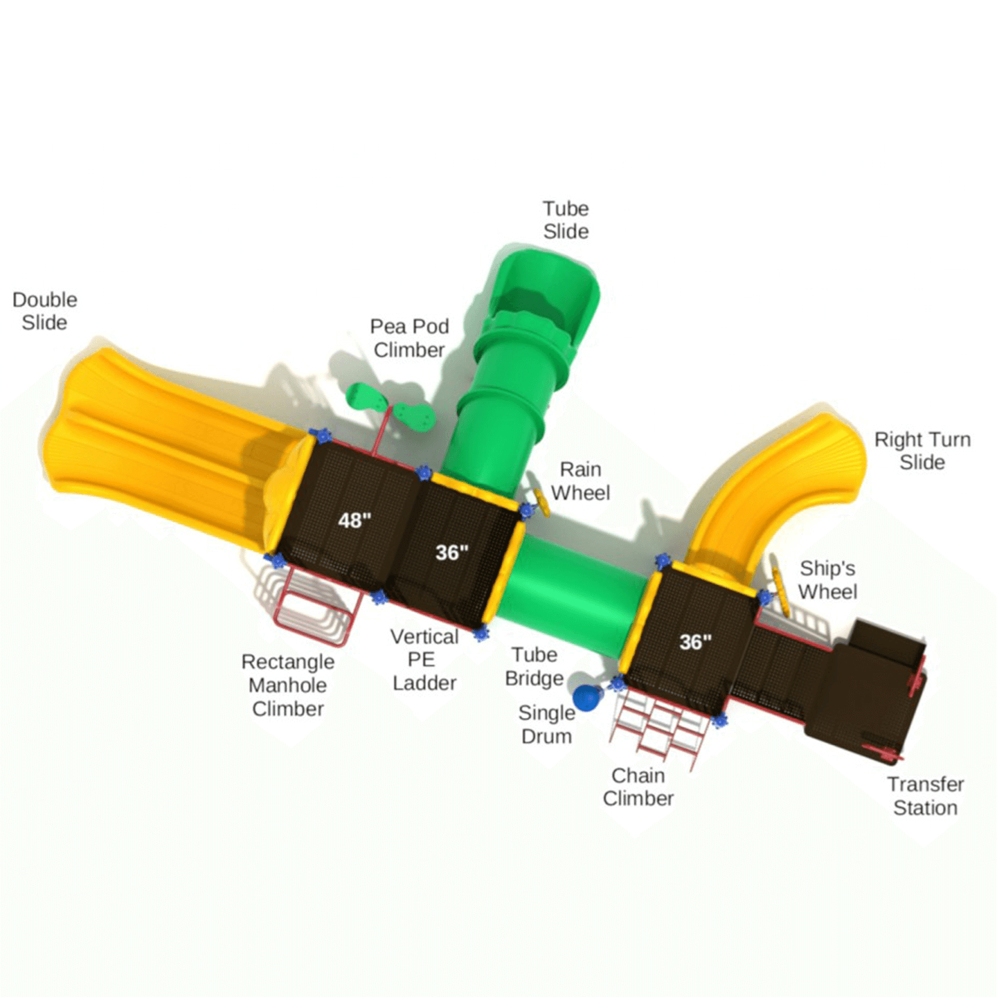 Baton Rouge Commercial Playground Equipment Ages 2 to 12 Years