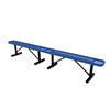 Portable - Expanded - ELITE 10 Ft. Thermoplastic Polyethylene Coated Steel Bench Without Back