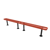 Surface mount - Expanded - ELITE 10 Ft. Thermoplastic Polyethylene Coated Steel Bench Without Back