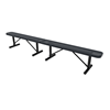 Portable - Perforated - ELITE 10 Ft. Thermoplastic Polyethylene Coated Steel Bench Without Back