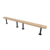 Surface Mount - Perforated - ELITE 10 Ft. Thermoplastic Polyethylene Coated Steel Bench Without Back