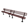 Surface Mount - Expanded - RHINO 15 Ft. Thermoplastic Polyolefin Coated Bench With Back