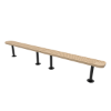 Surface Mount - Perforated - RHINO 15 Ft. Thermoplastic Polyolefin Coated Bench without Back