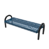 Inground Mount - ELITE 4 Ft. MOD Thermoplastic Polyethylene Coated Bench without Back
