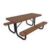 Perforated - Portable - ELITE 4 Ft. Thermoplastic Polyethylene Coated Picnic Table