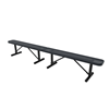 Portable - Perforated Metal - RHINO 10 Ft. Thermoplastic Polyolefin Coated Bench Without Back