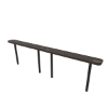 Inground Mount - Perforated Metal - RHINO 10 Ft. Thermoplastic Polyolefin Coated Bench Without Back