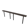 Inground Mount - Perforated Metal - RHINO 10 Ft. Thermoplastic Polyolefin Coated Bench Without Back